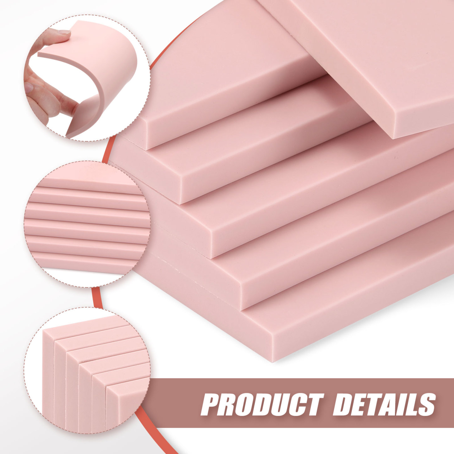 Linoleum Blocks for Printmaking Supplies - 6PCS 4”x6”Rubber Linocut Block Printing Kit for Stamp Carving, Soft Relief Printing Linoleum for DIY Crafts & Art Projects