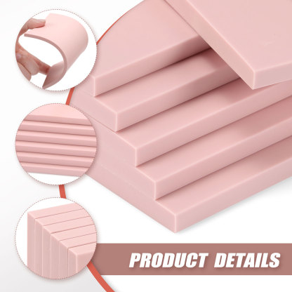 Linoleum Blocks for Printmaking Supplies - 6PCS 4”x6”Rubber Linocut Block Printing Kit for Stamp Carving, Soft Relief Printing Linoleum for DIY Crafts & Art Projects