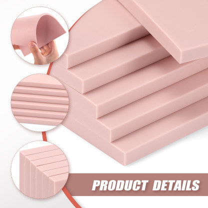 Linoleum Blocks for Printmaking Supplies - 6PCS 8”x6”Rubber Linocut Block Printing Kit for Stamp Carving, Soft Relief Printing Linoleum for DIY 