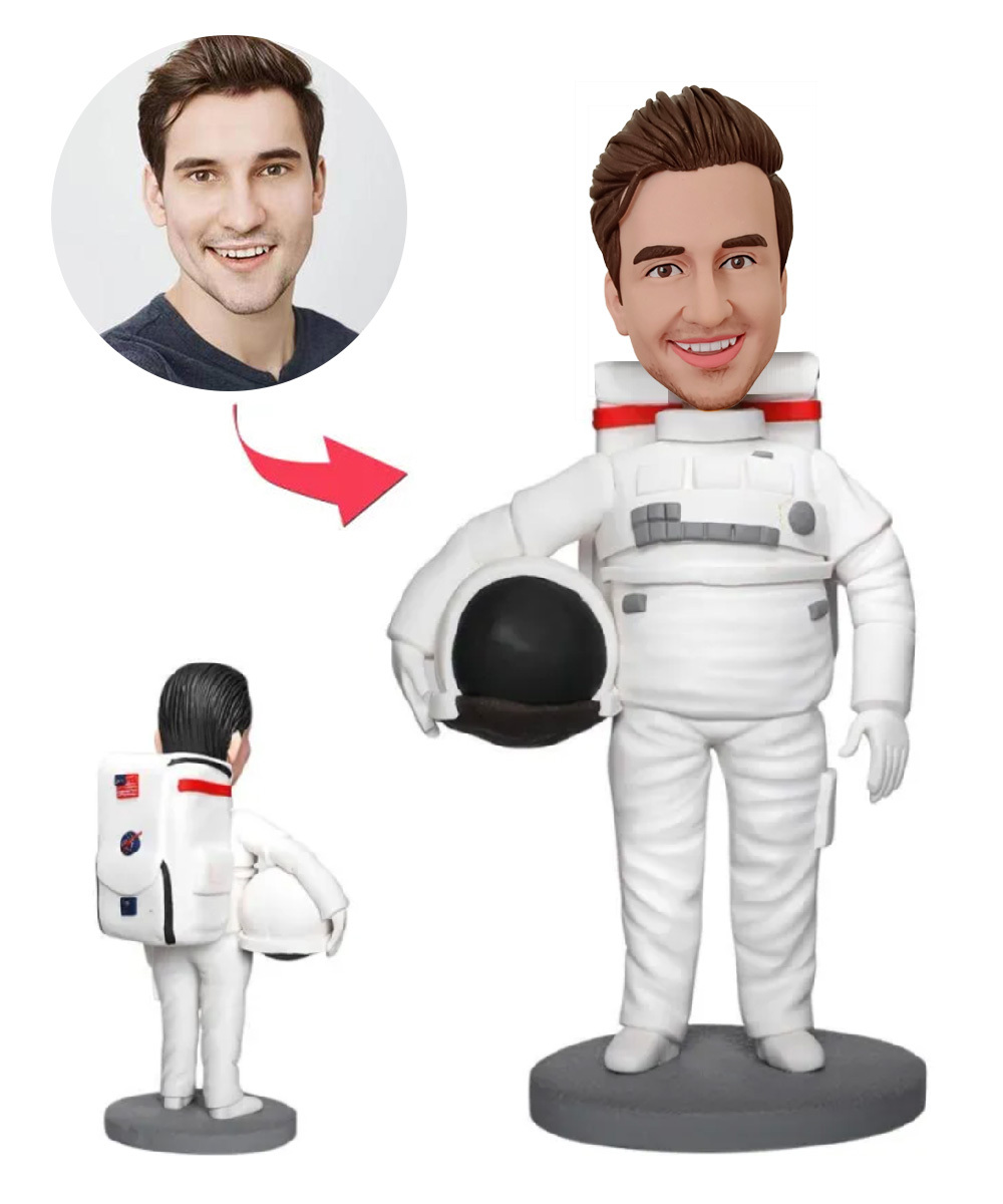 Astronaut Custom Bobblehead With Engraved Text