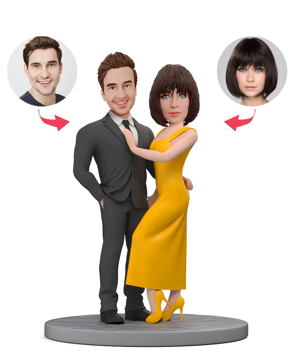 Fully Customizable 2 Person Custom Bobblehead  Valentine's Day Anniversary Gifts