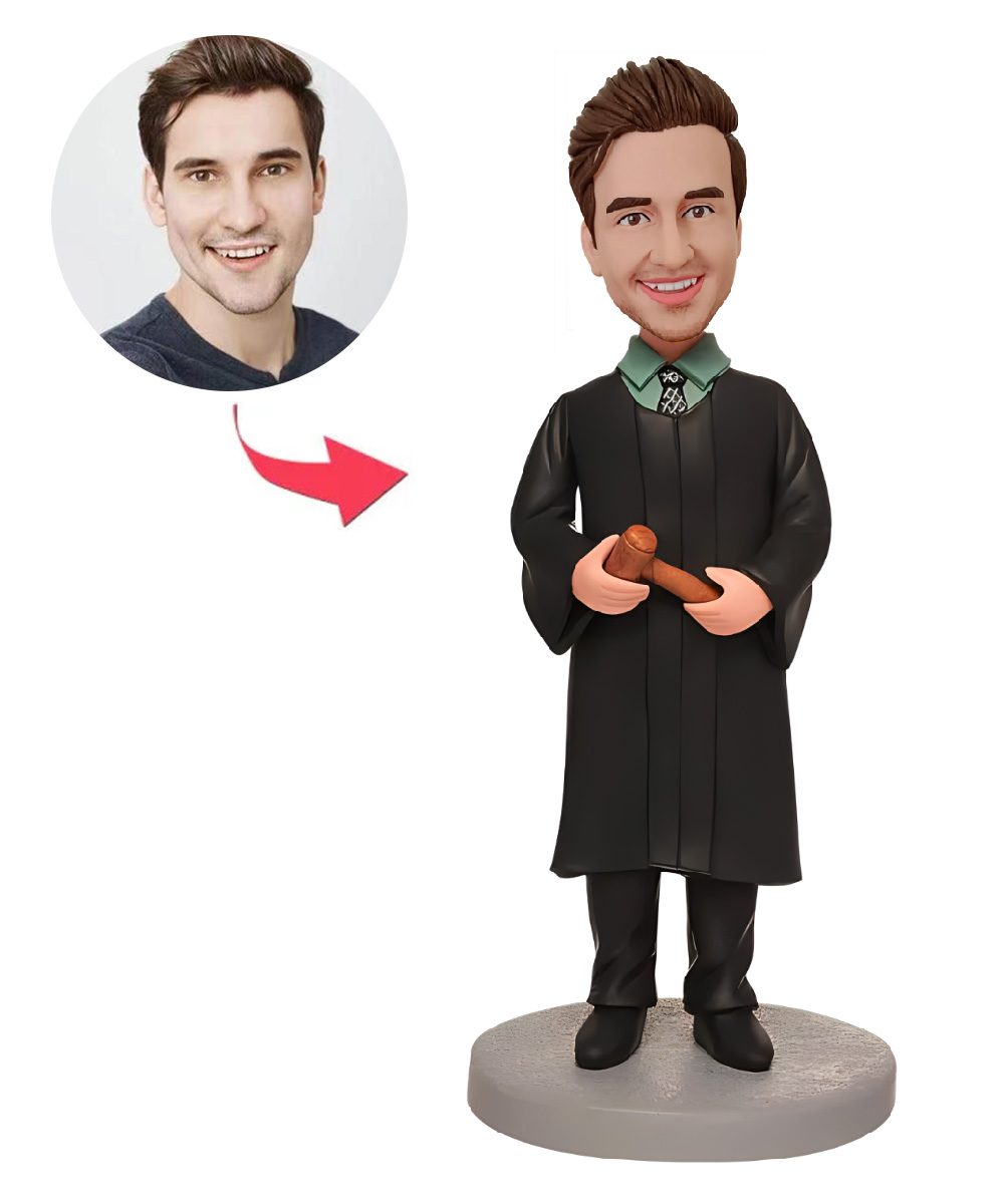 The Presiding Judge With A Hammer Custom Bobblehead