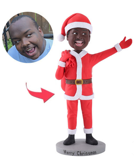 Darius Carrying Gifts bobblehead Merry Christmas darius With Engraved Text
