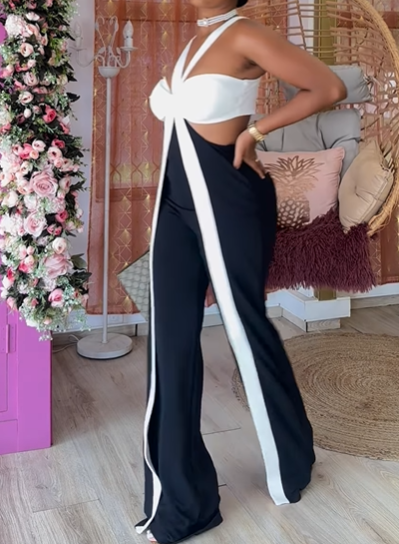 Fab Black & White Jumpsuit