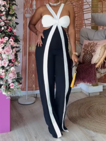 Fab Black & White Jumpsuit