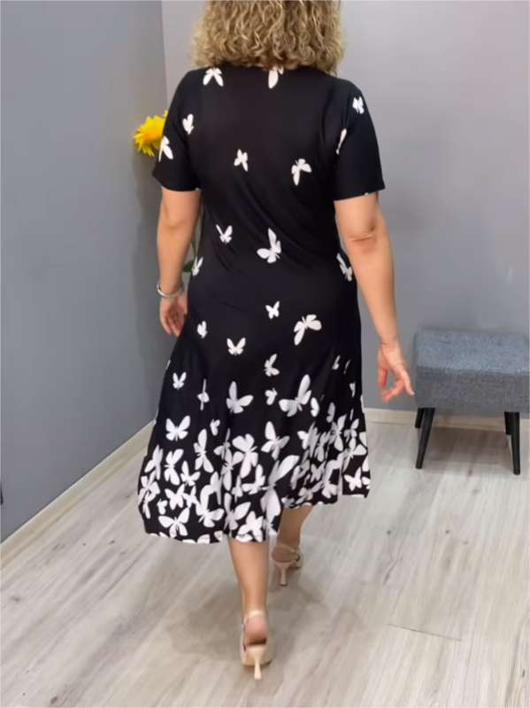 Butterfly-Print Dress