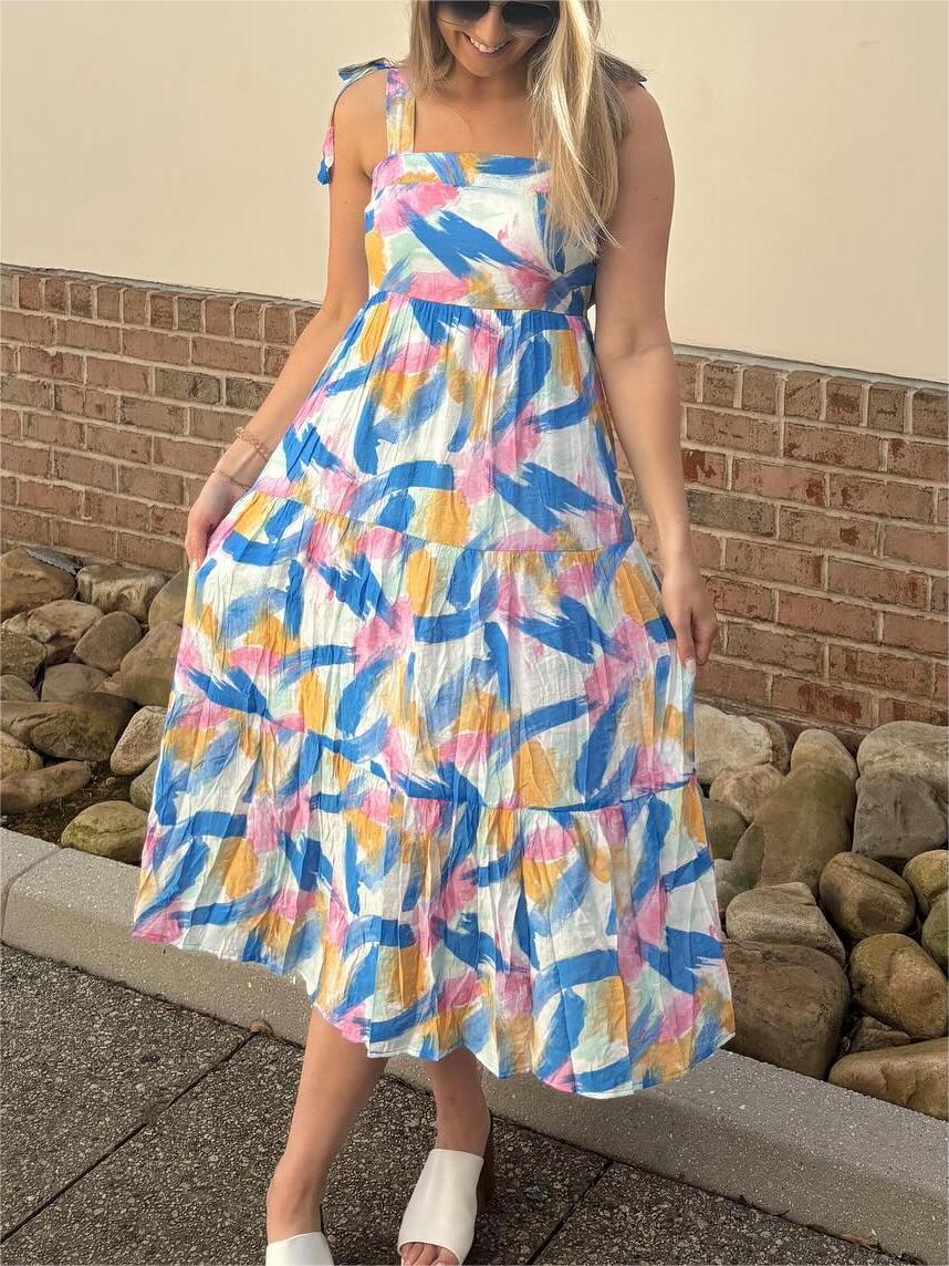 Blue Bow Tie Dress
