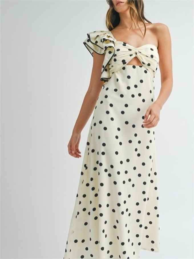 Polka Dot Print Dress