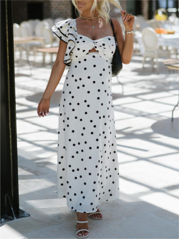 Polka Dot Print Dress