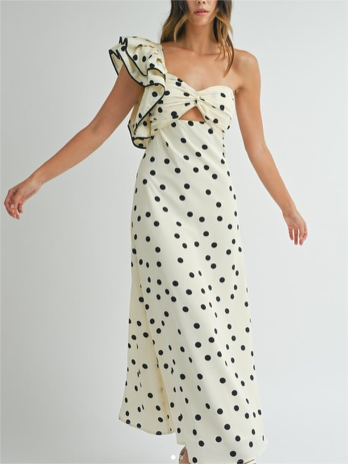 Polka Dot Print Dress