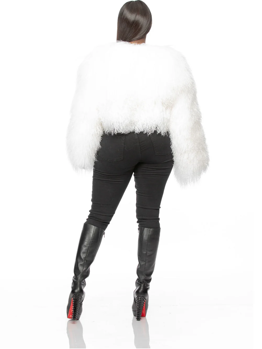 Solid Color Short Fur Coat