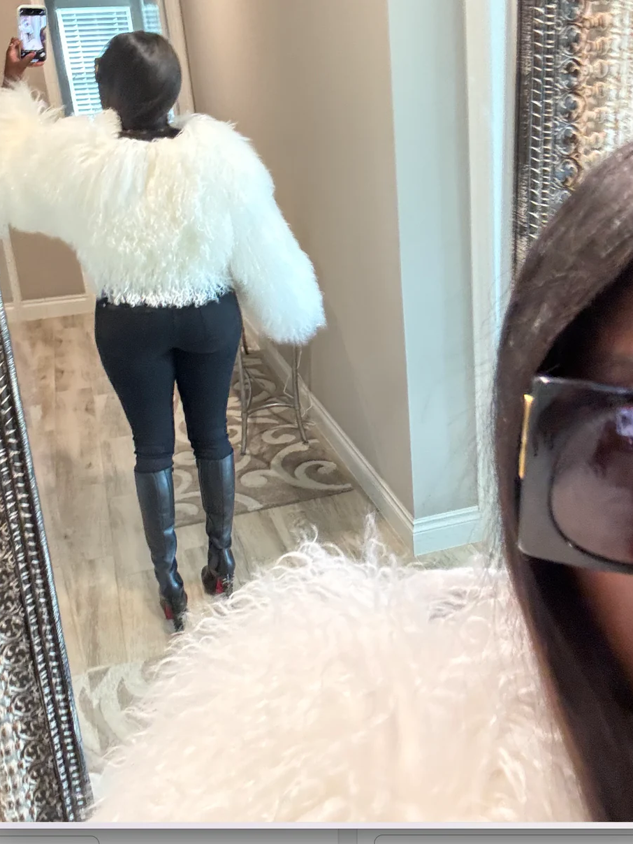 Solid Color Short Fur Coat