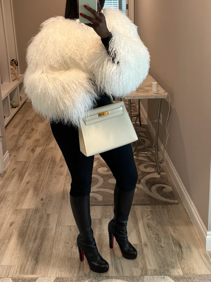 Solid Color Short Fur Coat
