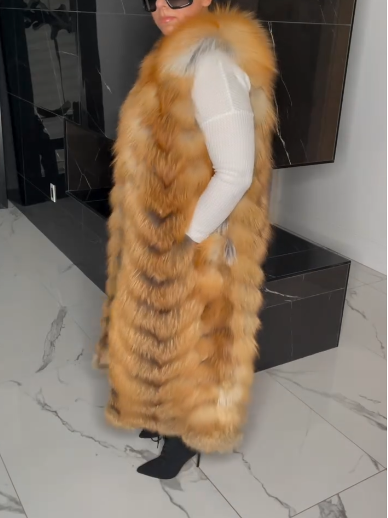 Golden Fox Fur Vest