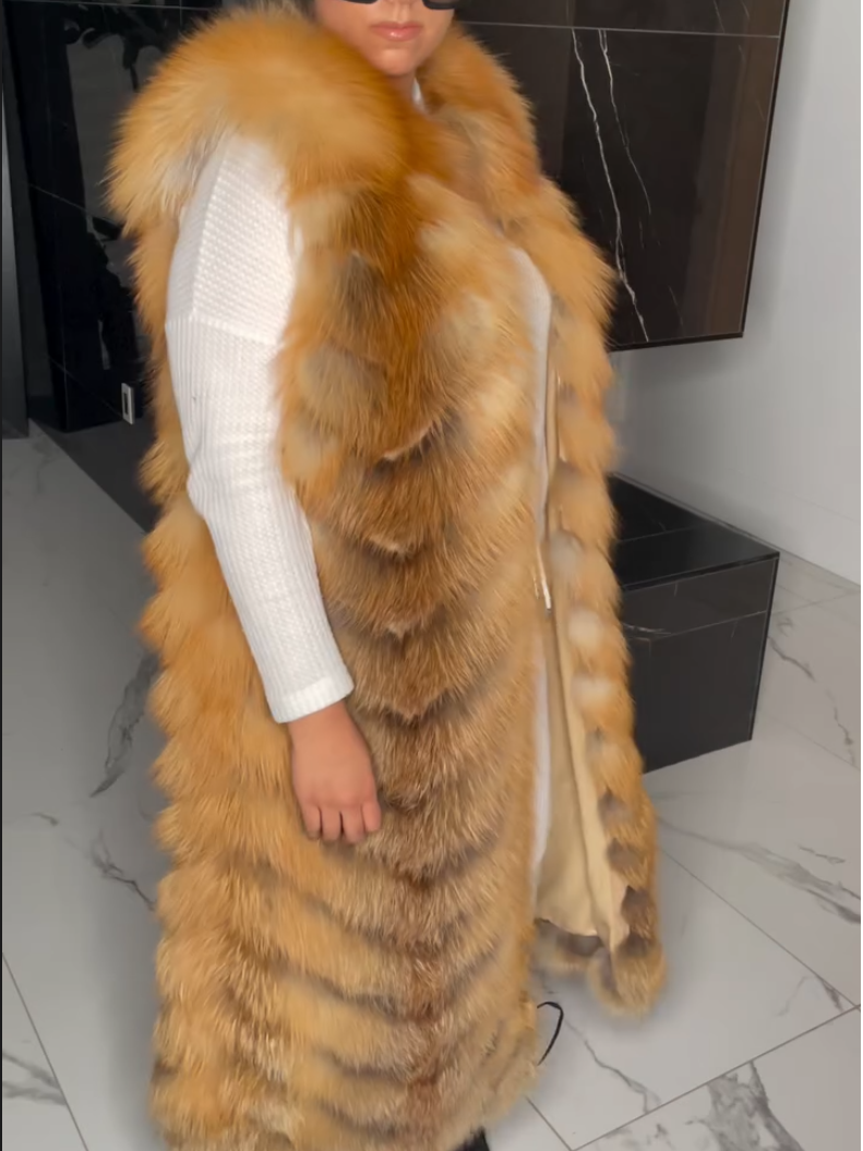 Golden Fox Fur Vest