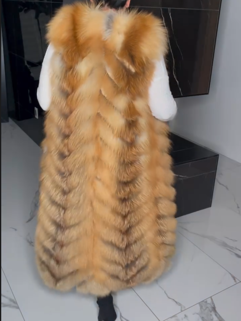 Golden Fox Fur Vest