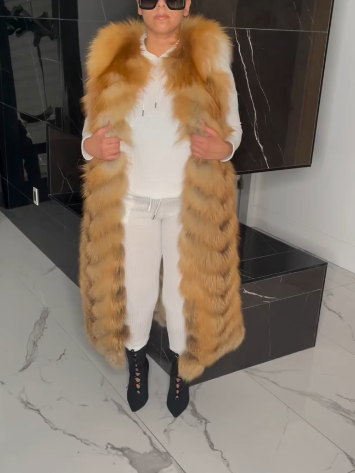 Golden Fox Fur Vest