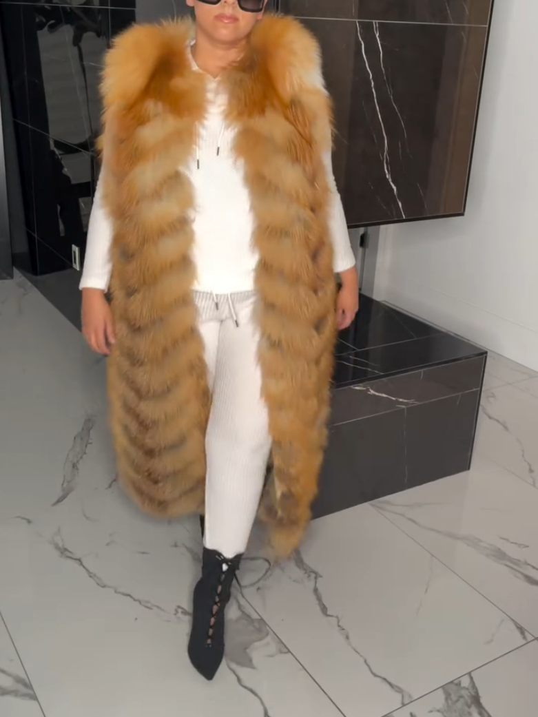Golden Fox Fur Vest