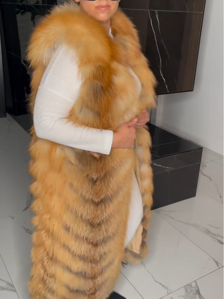 Golden Fox Fur Vest