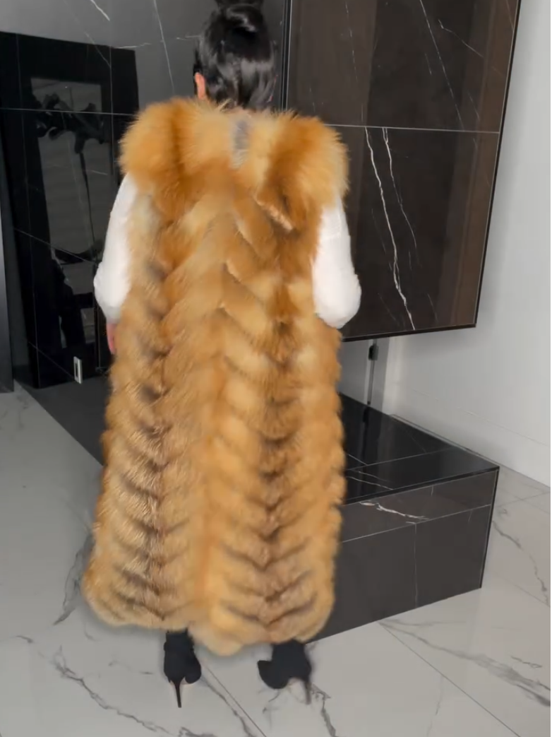 Golden Fox Fur Vest