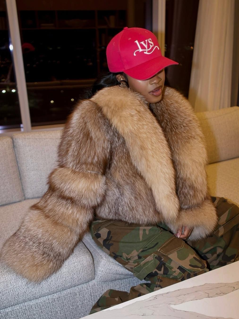 Women's Red Fox Fur Jacket