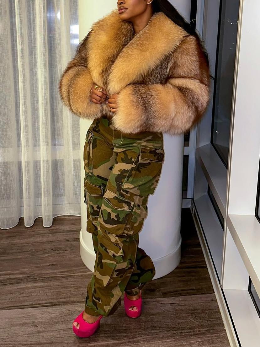 Women's Red Fox Fur Jacket