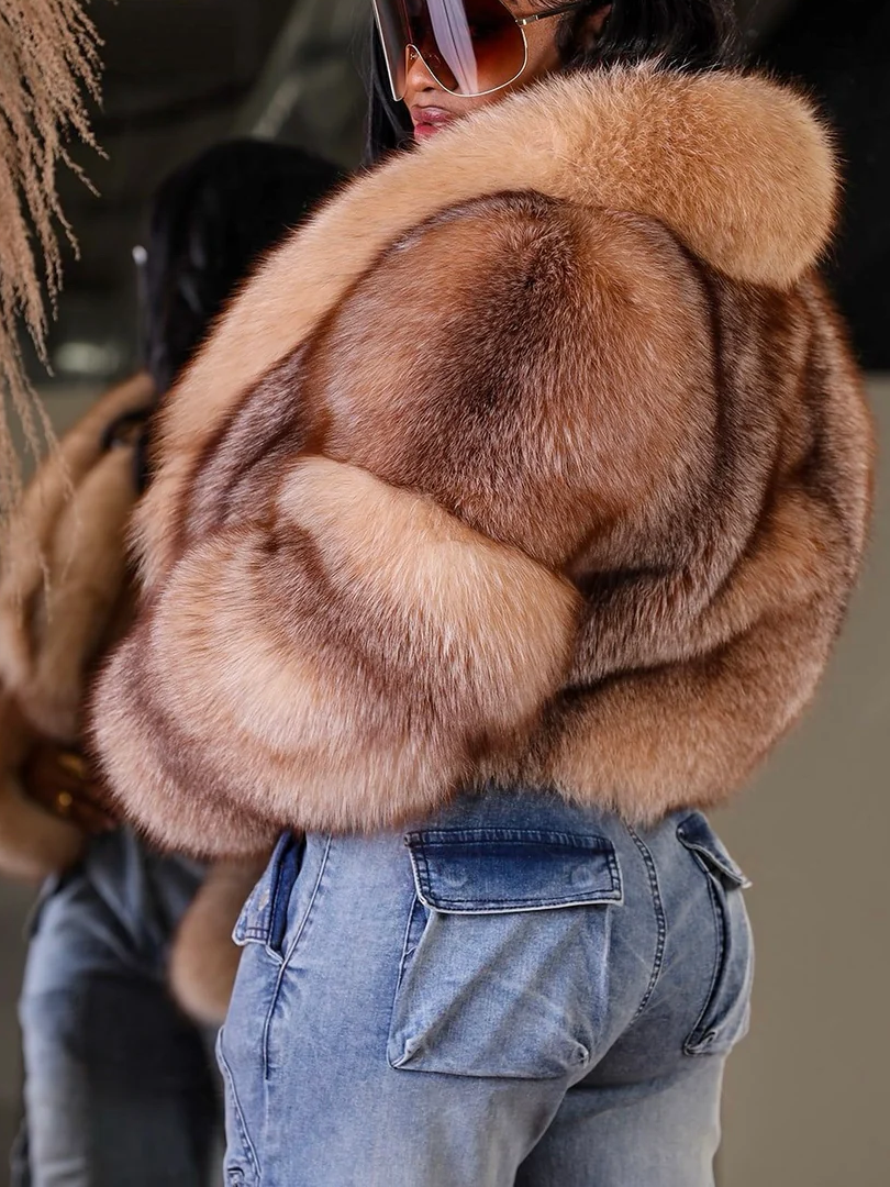 Women's Red Fox Fur Jacket