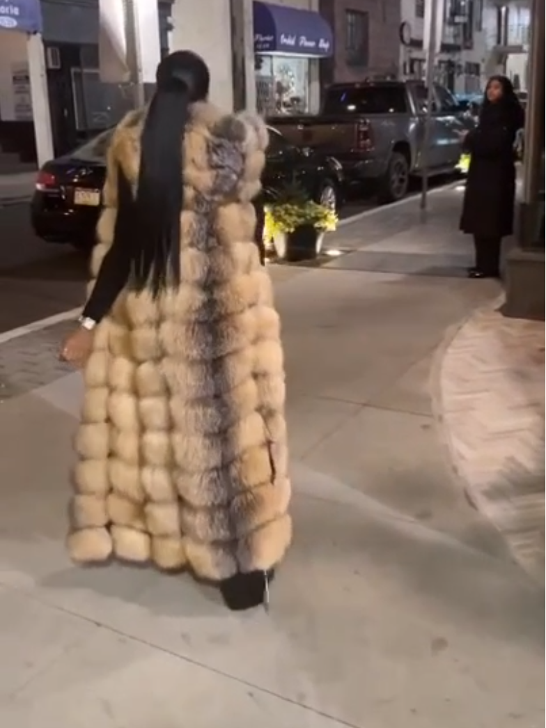 Women's Fox Fur Hooded Vest