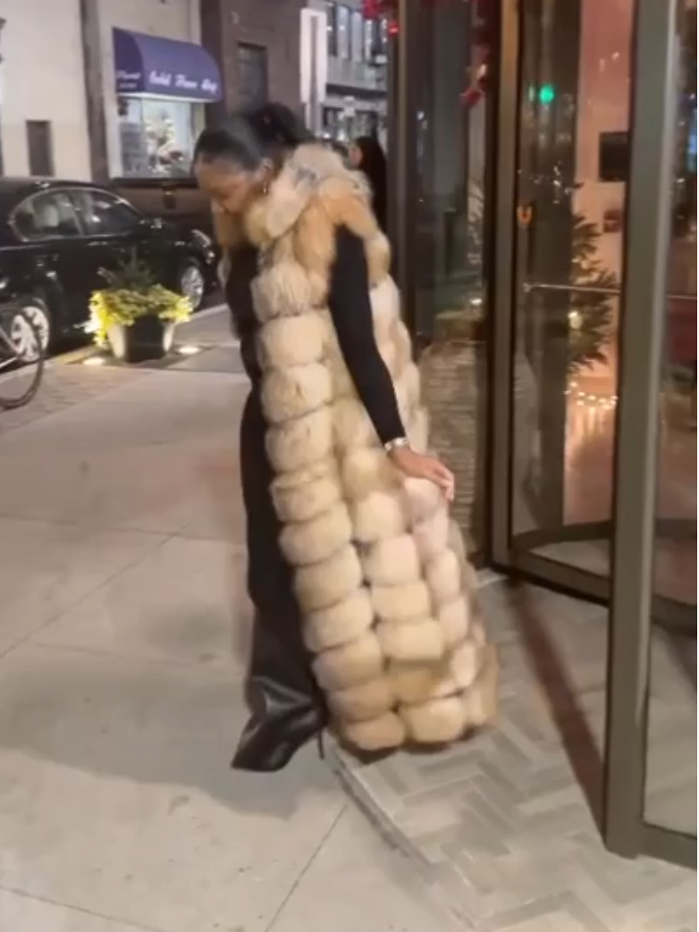 Women's Fox Fur Hooded Vest