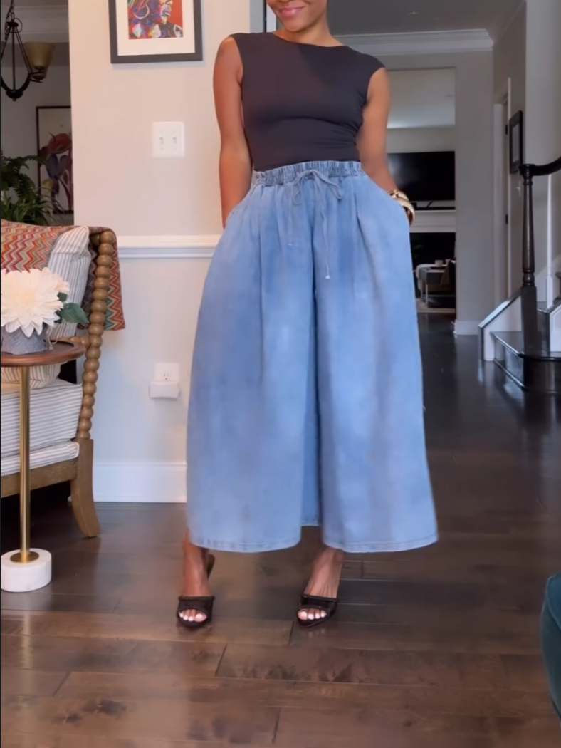 Women's Casual Wide Leg Jeans