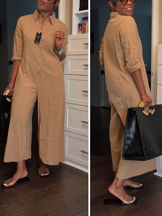 Fashion Linen Jumpsuit