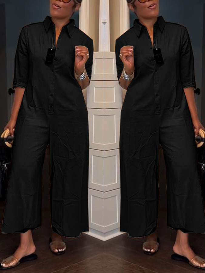 Fashion Linen Jumpsuit