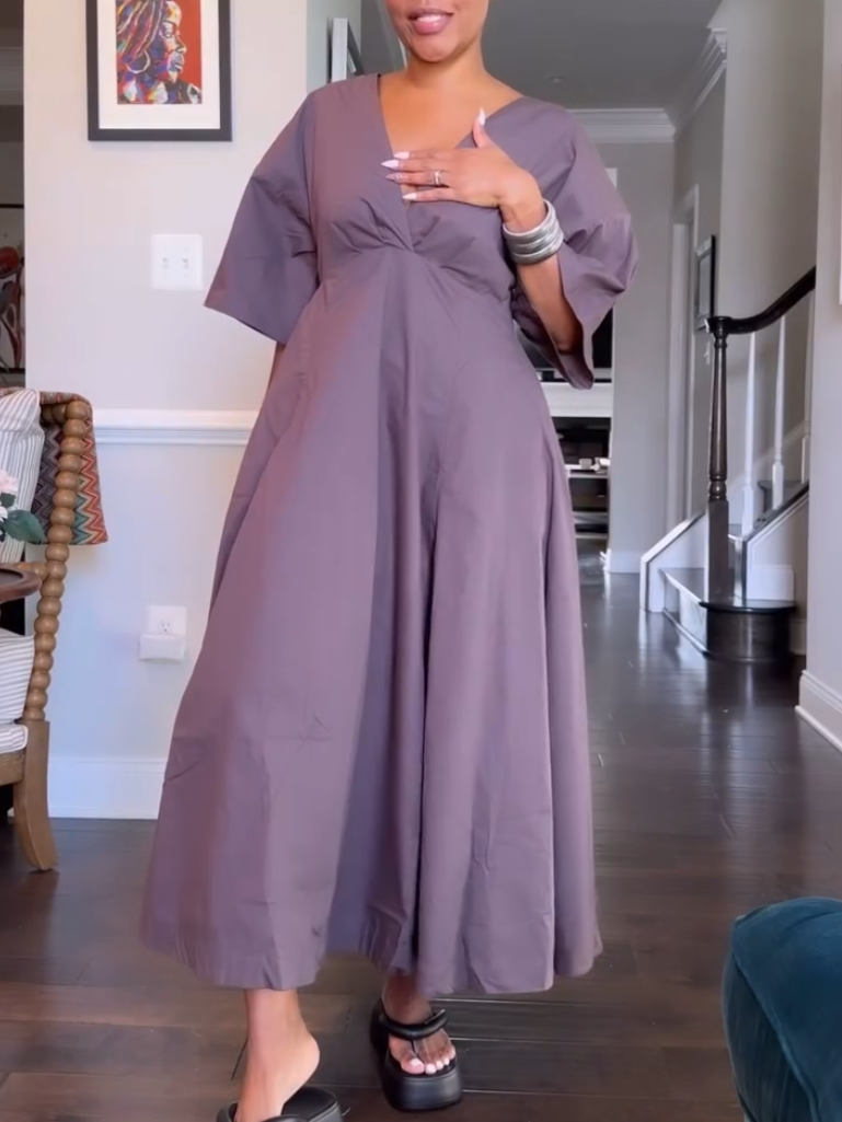 Women's V-neck Casual Dress