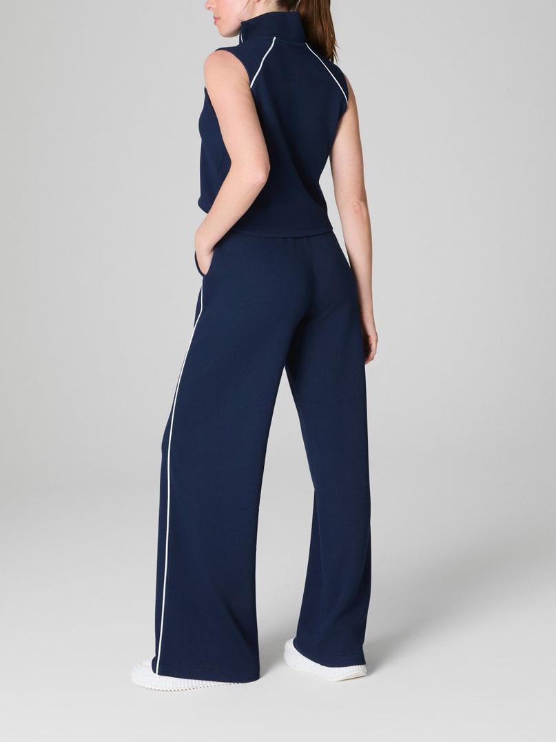 Women's Casual Sleeveless Mockneck Jumpsuit