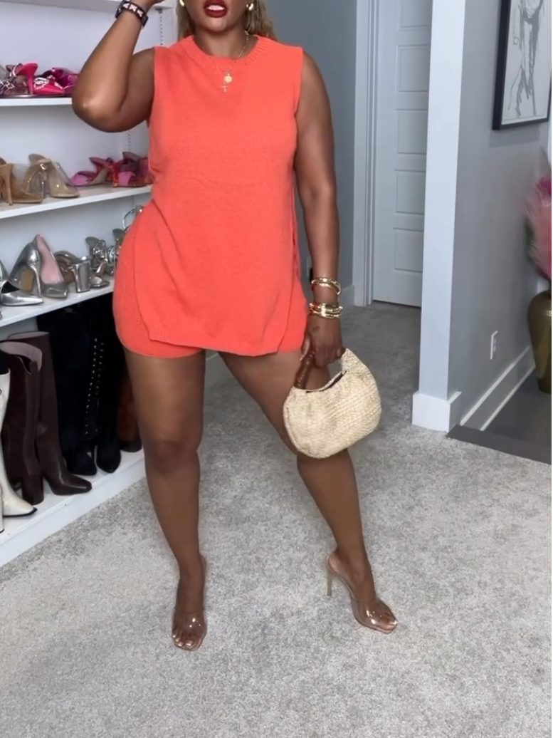 Women's Knitted Casual Two-piece Set