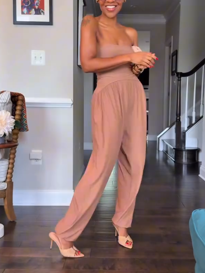 Casual Strapless Jumpsuit