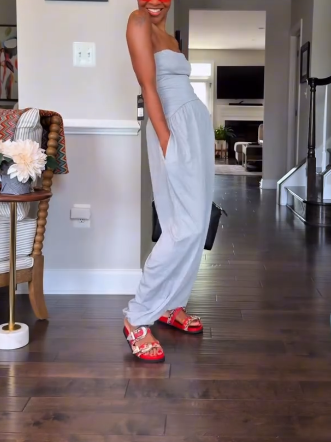 Casual Strapless Jumpsuit