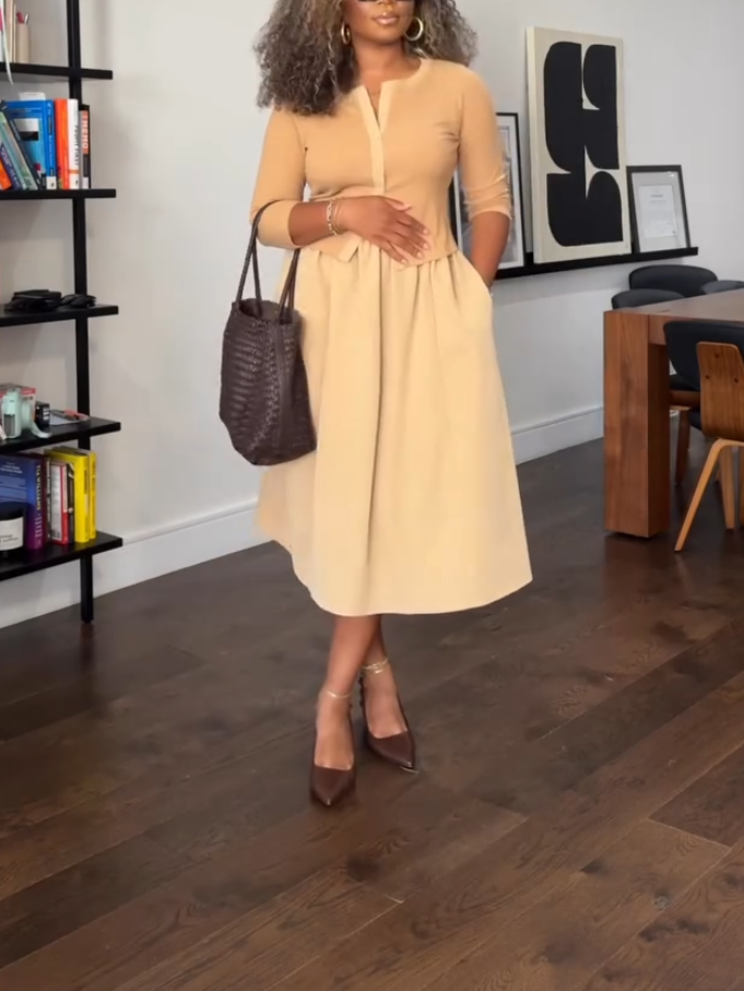 Casual Knitted Two-piece Set