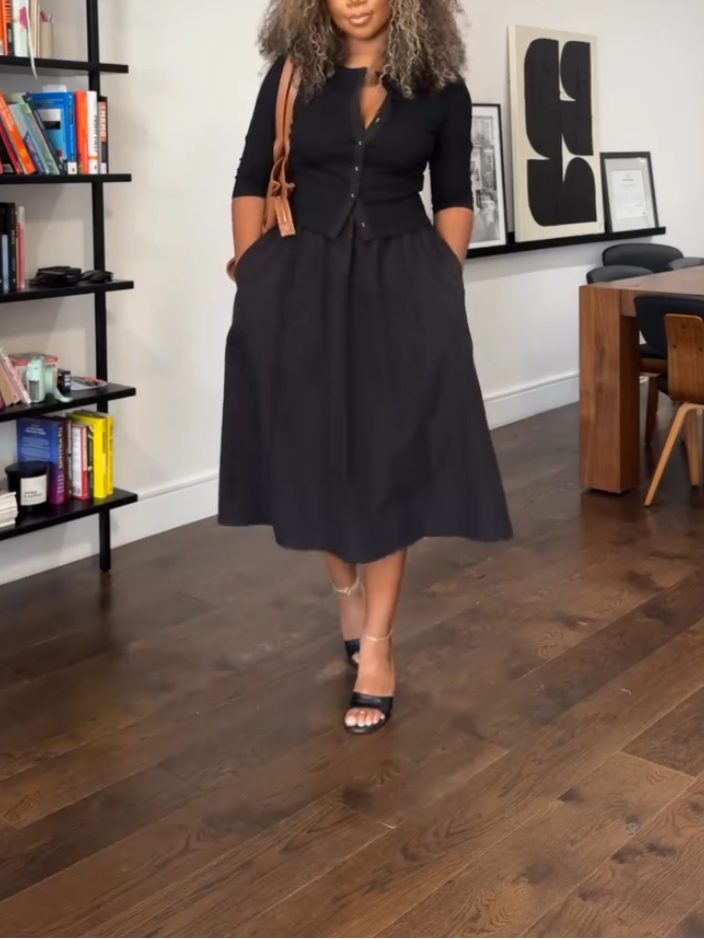 Casual Knitted Two-piece Set