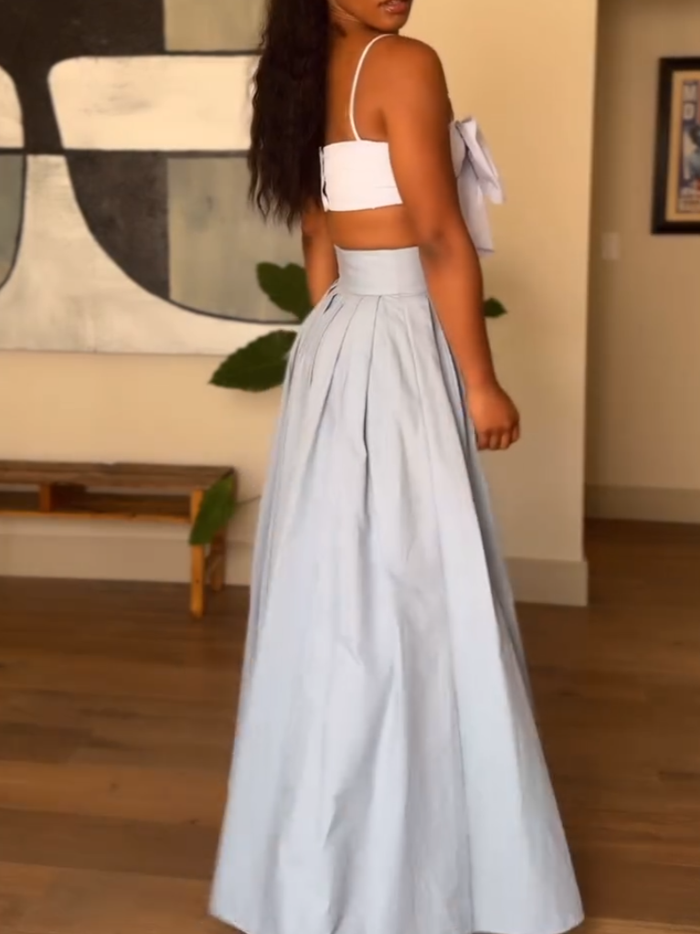 Stunning Bow Sling Two-piece Set