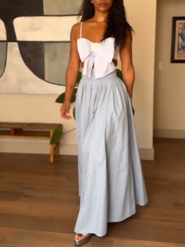 Stunning Bow Sling Two-piece Set