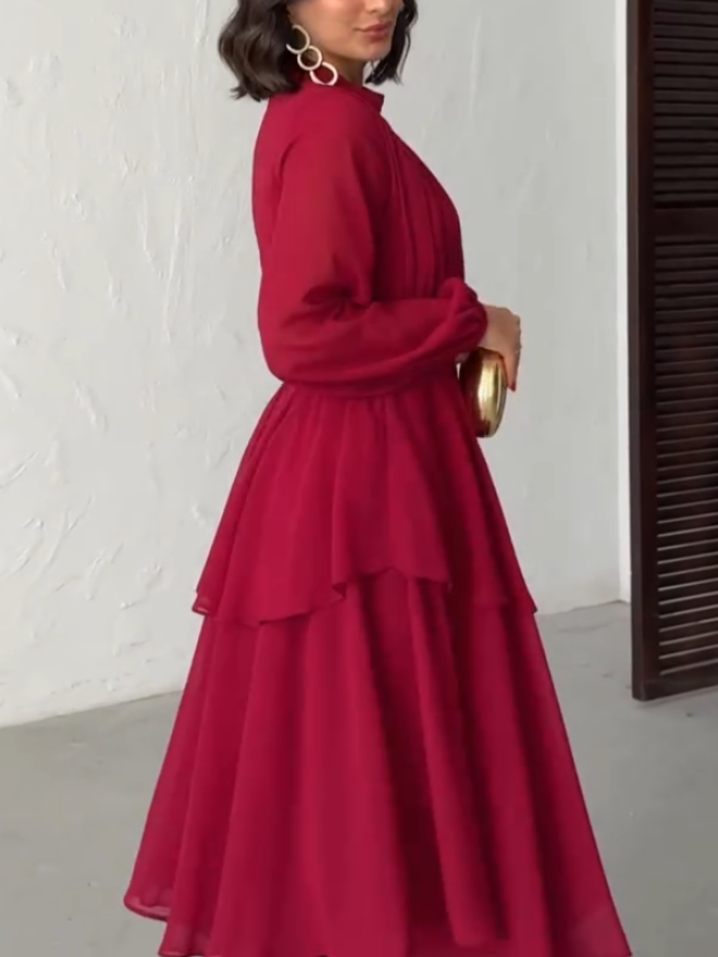 Elegant Ruffle Maxi Dress