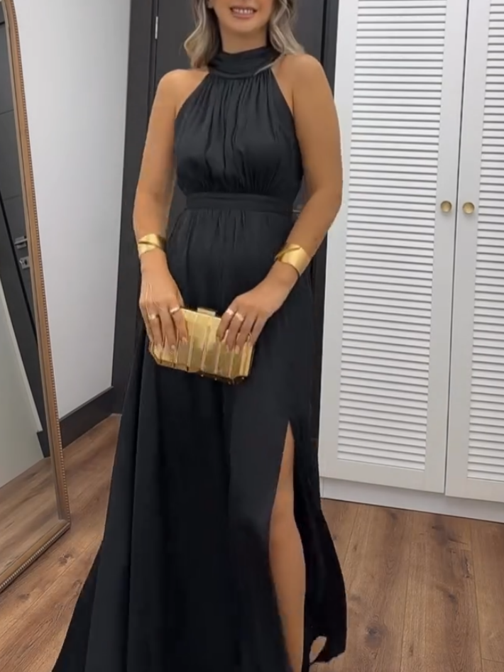 Black Sleeveless Maxi Dress