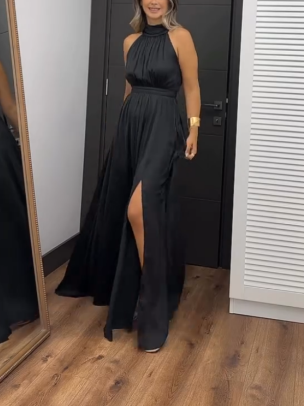 Black Sleeveless Maxi Dress