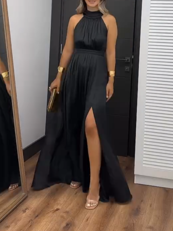 Black Sleeveless Maxi Dress