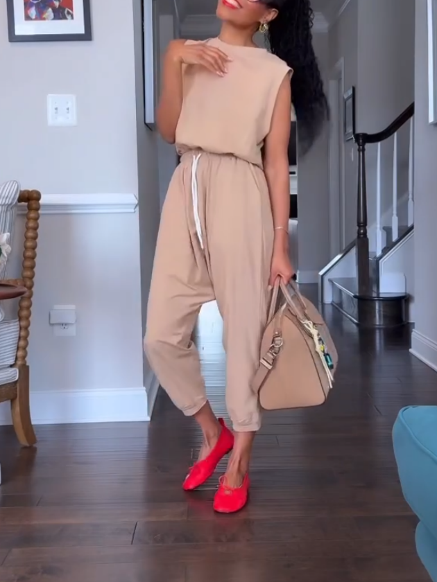 Casual Backless Jumpsuit