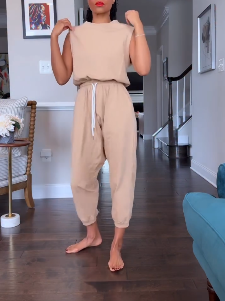 Casual Backless Jumpsuit