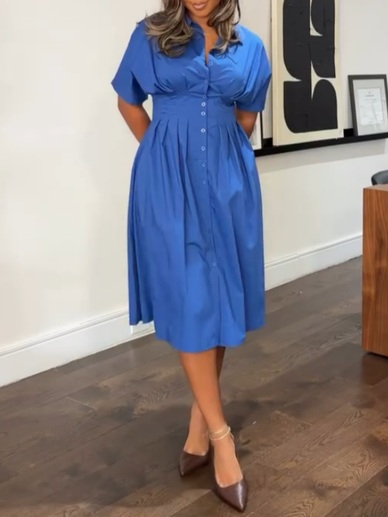 Casual Simple Shirt Dress