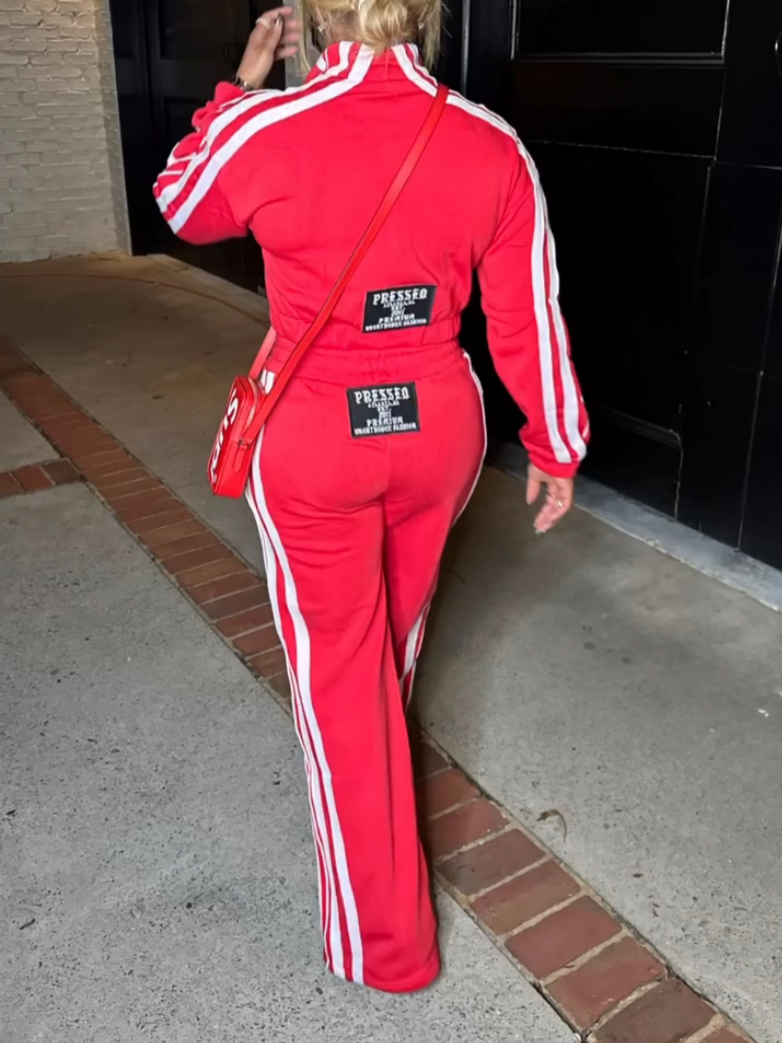 Embroidered Sportswear Two-piece Set