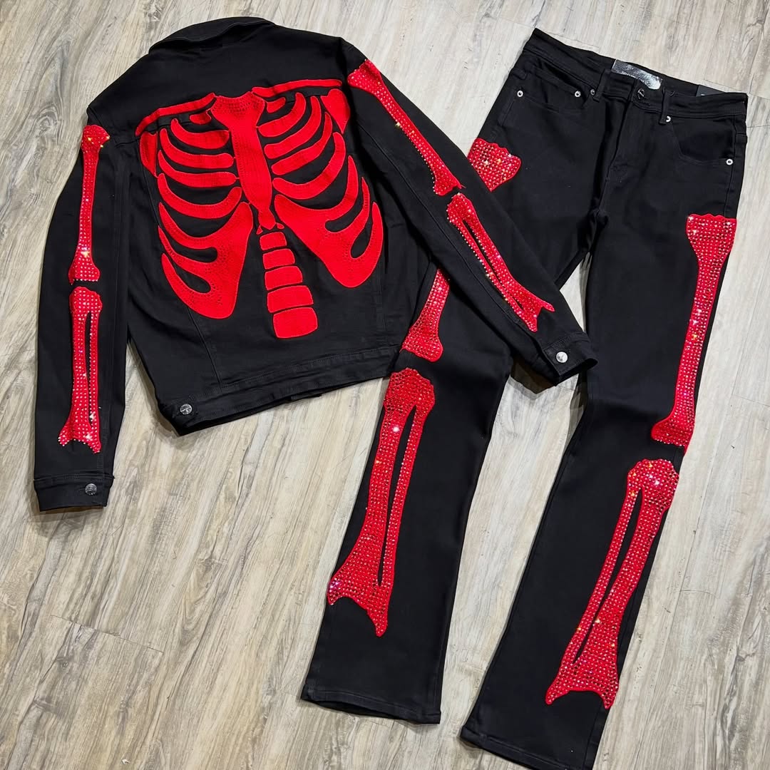 Red & Black Skeleton Set